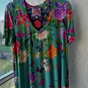 Johnny Was Floral Tee